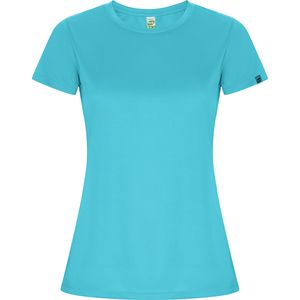 Roly CA0428 - IMOLA WOMAN Getailleerde T-shirt met raglanmouwen in technisch weefsel van gerecycleerd polyester CONTROL DRY