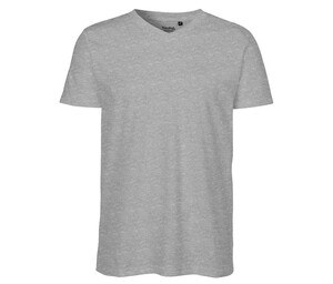 Neutral O61005 - T-shirt met V-hals voor heren Sportgrijs