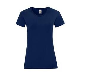Fruit of the Loom SC151 - Iconic T-Shirt Dames Marine