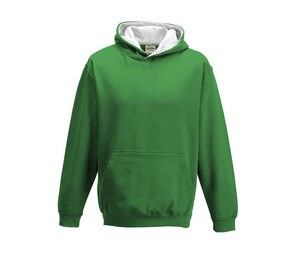 AWDIS JH03J - Kindersweatshirt met contrasterende capuchon
