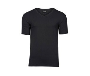 TEE JAYS TJ401 - T-shirt stretch col V Zwart