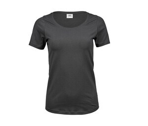 TEE JAYS TJ450 - T-shirt stretch ronde hals dames Donkergrijs