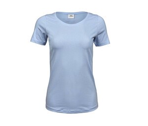 TEE JAYS TJ450 - T-shirt stretch ronde hals dames Lichtblauw