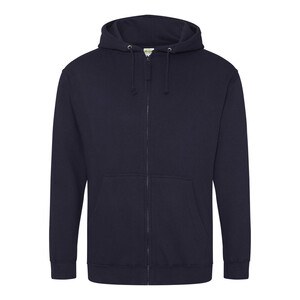 AWDIS JH050 - Hoodie met Rits Nieuwe Franse marine