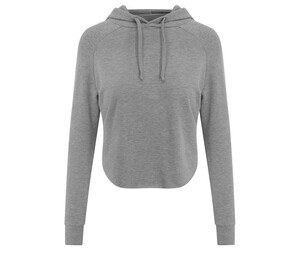 JUST COOL JC054 - Sweat femme dos croisé Sportgrijs