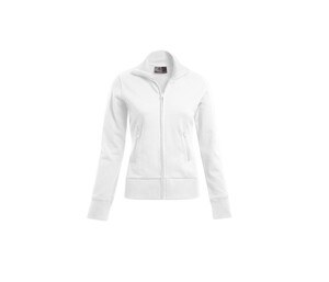 Promodoro PM5295 - Dames sweatshirt met grote rits Wit