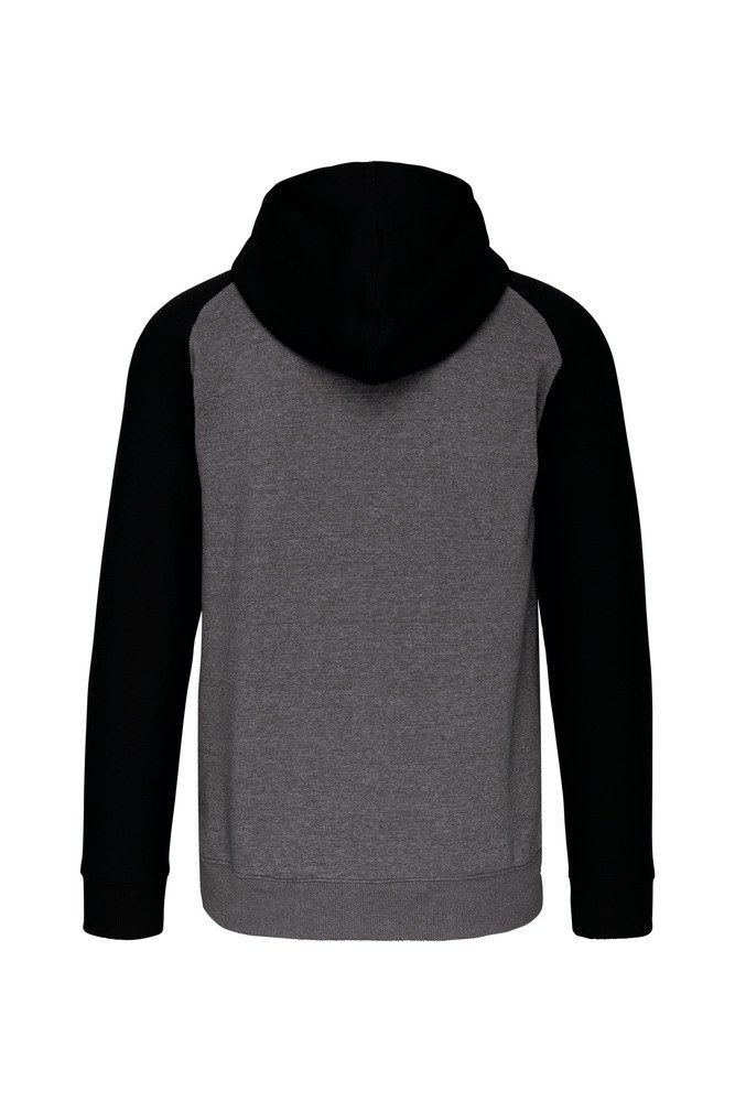 PROACT PA380 - Fleece met rits en tweekleurige capuchon unisex