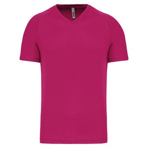 PROACT PA476 - Heren-sport-t-shirt V-hals Fuchsia