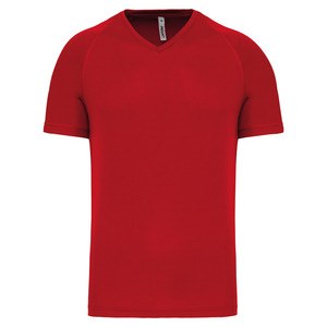 PROACT PA476 - Heren-sport-t-shirt V-hals Rood