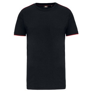WK. Designed To Work WK3020 - T-shirt DayToDay korte mouwen Zwart / Rood