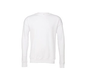 Bella + Canvas BE3945 - Unisex sweatshirt met ronde hals Wit