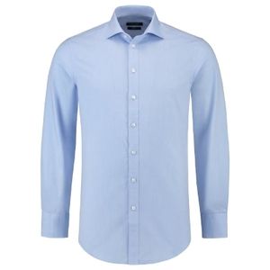 Tricorp T23 - Fitted Stretch Shirt Shirt men’s Blauw zwembad