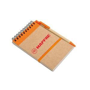 GiftRetail IT3789 - SONORA Notitieblok en balpen Oranje