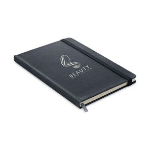 GiftRetail MO6220 - BAOBAB A5 notebook van recycled PU Zwart
