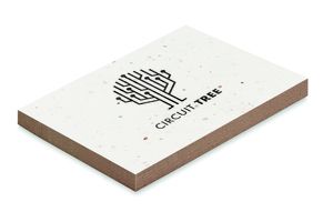 GiftRetail MO6234 - GROW ME Memoblok van groeipapier Wit