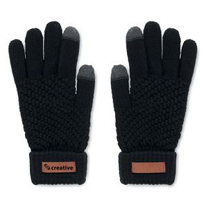 GiftRetail MO6667 - TAKAI Rpet touchscreen handschoenen Zwart