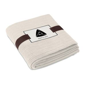 GiftRetail MO7246 - CAP CODE Fleece deken 240 g/m2 Beige