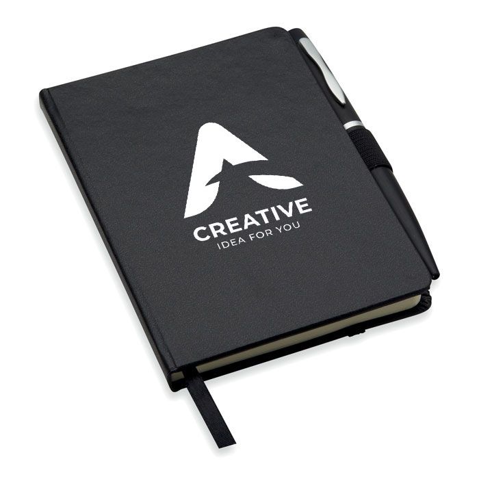 GiftRetail MO8109 - NOTALUX A6 notitieboekje met balpen