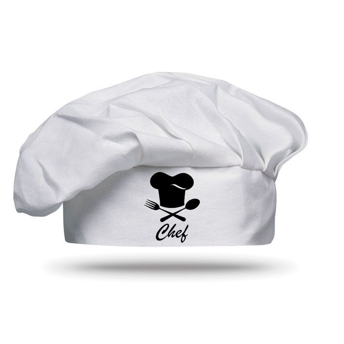 GiftRetail MO8409 - CHEF Katoenen koksmuts 130 g/m2