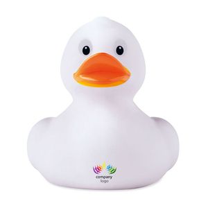 GiftRetail MO9279 - DUCK PVC badeendje Wit