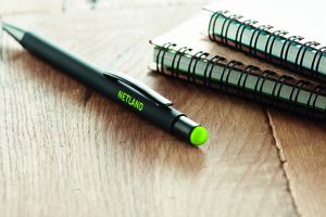 GiftRetail MO9393 - NEGRITO Aluminium stylus pen Kalk