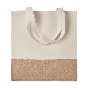 GiftRetail MO9518 - INDIA TOTE Boodschappentas met jute