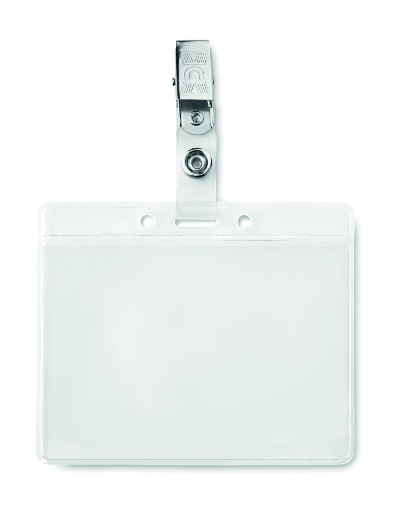 GiftRetail MO9642 - CLIPBADGE Badge holder PVC
