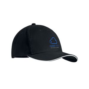 GiftRetail MO9644 - DUNEDIN Brushed cotton basebal cap Wit