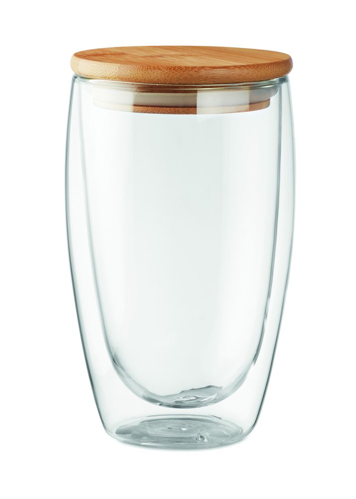 GiftRetail MO9721 - TIRANA LARGE Dubbelwandig drinkglas 450ml