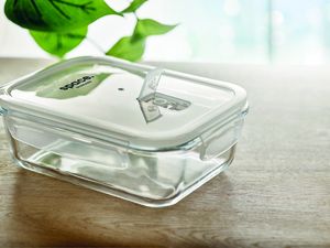 GiftRetail MO9923 - Glazen lunchbox 900ml Transparant