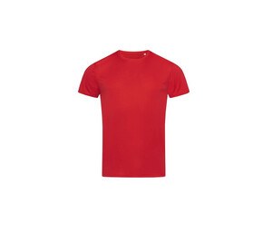 Stedman ST8000 - Sports T-Shirt Mens Karmijnrood