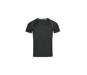 Stedman ST8030 - Sports Team Raglan T-Shirt Mens Zwart Opaal