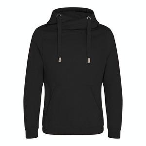 AWDIS JUST HOODS JH021 - Gekruisde Nek Sweater Zwarte rook