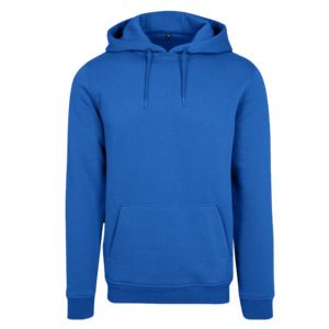 Build Your Brand BY011 - Zware Sweater Met Capuchon Kobaltblauw