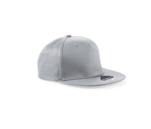 Beechfield BF610 - 5 Paneel Snapback Rapper Pet Lichtgrijs