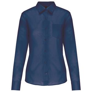 Kariban K549 - JESSICA - DAMES BLOUSE LANGE MOUWEN Diepblauw