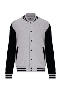 Kariban K498 - Kinder college jacket Oxford grijs/ zwart