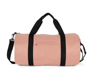 Kimood KI0655 - Gerecycleerde buisvormige tas met zak op de voorkant Flamingo Roze