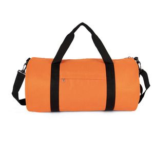 Kimood KI0655 - Gerecycleerde buisvormige tas met zak op de voorkant Sinaasappelrasp