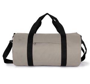 Kimood KI0655 - Gerecycleerde buisvormige tas met zak op de voorkant Taupe