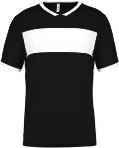 PROACT PA4001 - Sportshirt korte mouwen kids Zwart / Wit