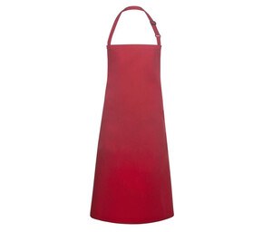 KARLOWSKY KYBLS7 - WATER-REPELLENT BIB APRON BASIC WITH BUCKLE Rood