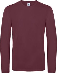 B&C CGTU07T - #E190 Men's T-shirt long sleeve Bourgondië