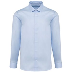 Kariban Premium PK506 - Herenoverhemd van twill met lange mouwen Essentieel lichtblauw