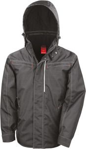 Result R326X - Denim texture rugged jacket Zwart