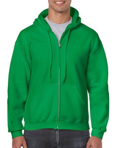 GILDAN GIL18600 - Sweater Hooded Full Zip HeavyBlend for him Iers groen