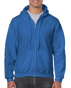GILDAN GIL18600 - Sweater Hooded Full Zip HeavyBlend for him Koningsblauw
