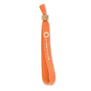 GiftRetail MO6706 - FIESTA RPET polyester polsband Oranje