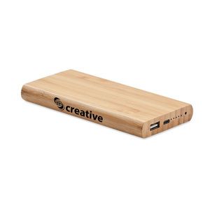 GiftRetail MO6815 - ARENA C Bamboe powerbank 6000 mAh Hout