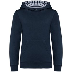 Kariban K4014 - Unisex kindersweater met contrasterende capuchon met motief